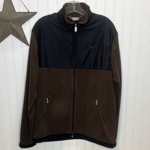Nike Men's Two Tone Fleece Windbreaker Jacket Size Large